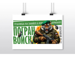 Плакат горизонтальный #25 на 23 февраля
