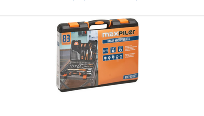 Набор инструментов MAXPILER MXT-83-SET (83 предмета, 1/2" и 1/4", CrV)