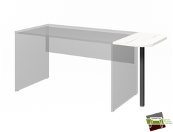 Столешница приставная L-81 Таксония Айвори 700*380*25 мм (Ш*Г*В)