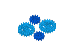 !АНАЛОГ! Комплект шестеренок LEGO Technic арт. 69779 69778 4 шт., n/a (AN GEAR3)