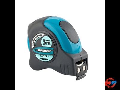 Автоматическая рулетка Schlagfest GROSS, магнитный обрезиненный зацеп, двухсторонняя шкала