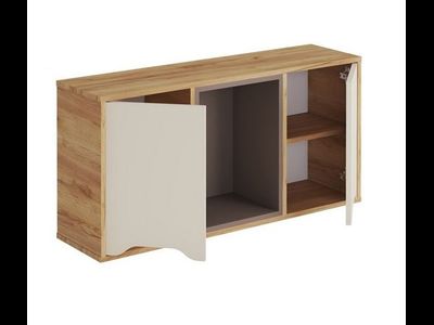 Полка навесная ПН-001 РИЧ Миндаль/Глиняный серый (Стиль)