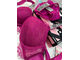 Комплект со стразами Виктория Сикрет с кружевом ярко-розовый 85B