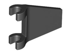 Flag 2 x 2 Trapezoid with Flared Edge, Black (80324 / 6363033)