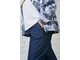 Эффектные женские брюки-джинсы арт. 1110 (Цвет темно-синий) Размеры 54-72
