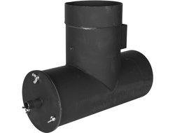 Патрубок дымохода ROMMER вертикальный D=150, L=304, H=396 (Арт. RSB-1110-041395)