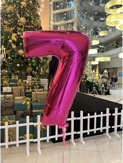 Шар-цифра 102 см с гелием Фуше