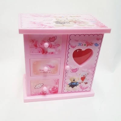 Шкатулка музыкальная с балериной для бижутерии "Шкафчик"