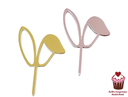 Топпер акриловый Ушки мини, 1 шт.