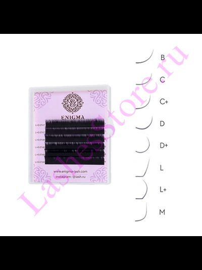 Ресницы чёрные ENIGMA - mini MIX (6 линий)
