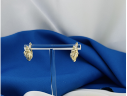 Швензы с английским замком латунь, покрытие позолота 17*10 мм