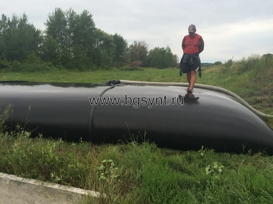 Очистка и обезвоживание донных илов пруда рыболовного хозяйства в геотубах МИАТУБА