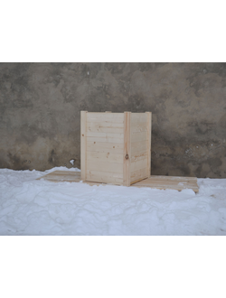 Кашпо деревянное садовое 500х500 h 650 мм.