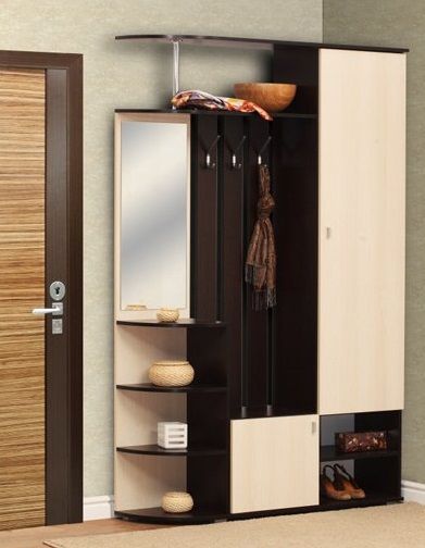 Шкаф комбинированный Кармен-7 Венге/Вудлайн кремовый