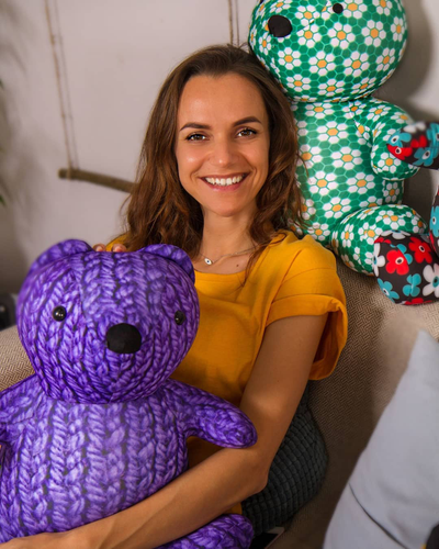 Игрушка-антистресс "Сотовый медведь"