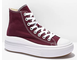 Кеды Converse Move High Platform Dark Beetroot