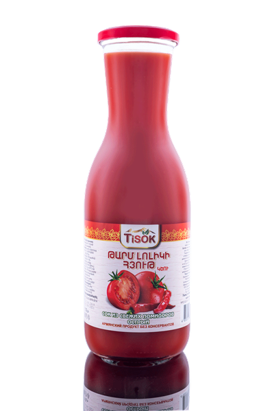 Сок из свежих помидоров острый