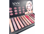 Блески матовые для губ от NYX Gloss suit 12 шт