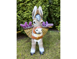 ОСЛИК С КАШПО 85*82см   10,8кг    полистоун Россия   9342/012190*