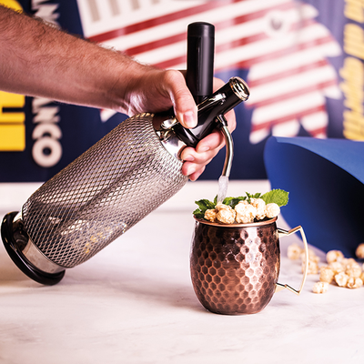 Сифон для газирования воды/содовой 1л, нержавеющая сталь/пластик