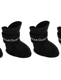 Сапоги резиновые черные для собаки