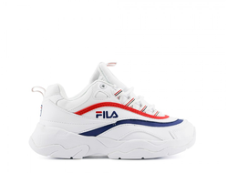 Кроссовки Fila Ray Бело-красно-синие Tricolor (36-40)