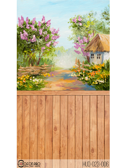 Фотофон «Домик в деревне»