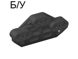 ! Б/У - Technic, Axle Connector Block 3 x 6 with 6 Holes, Black (32307 / 4140422 / 4236019) - Б/У