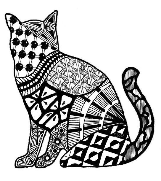 Стилизованные животные рисунки легкие