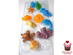 Форма пластик  Морское ассорти