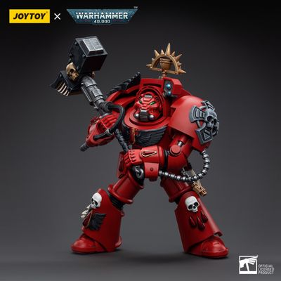 Терминатор Кровавых Ангелов (Warhammer 40k) - КОЛЛЕКЦИОННАЯ ФИГУРКА 1/18 Blood Angels Assault Terminators Brother Leonid (JT5543) - JOYTOY