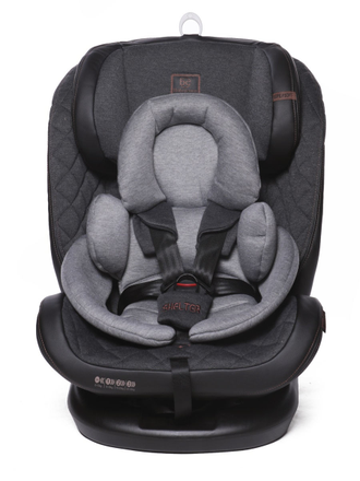 Автокресло Baby Care Shelter 0-36кг, IsoFix, поворотная база 360, Eco LIght Grey Cotton