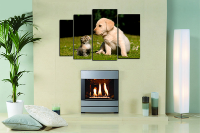 Модульная картина "Маленькие друзья"