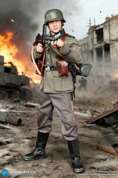 ПРЕДЗАКАЗ - Немецкий пулеметчик - Коллекционная фигурка 1/6 WWII German Gunner – Friedrich (D80191) - DID ?ЦЕНА: 23500 РУБ.?