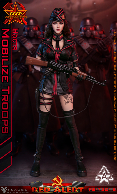 Боевая подруга Настя - КОЛЛЕКЦИОННАЯ ФИГУРКА 1/6 RED ALERT Настя (FS-73048A) - FLAGSET