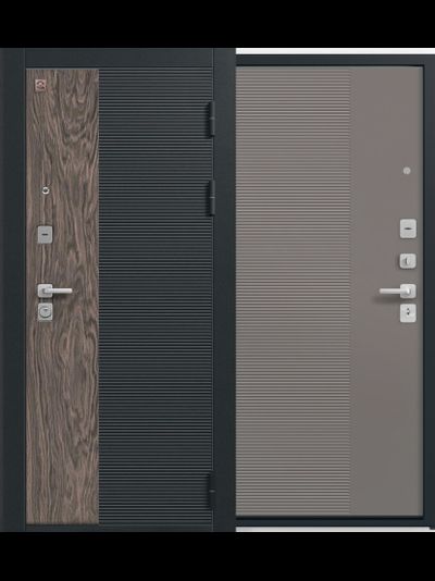 С-112 Черный муар/комб.щит МДФ - софт ясень грей/софт грей