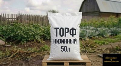 низинный торф в мешках