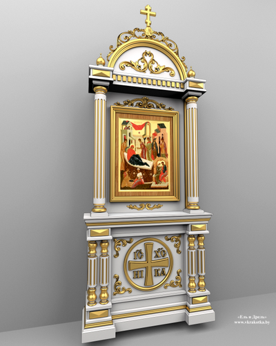 Киот напольный, 3d модель SketchUp