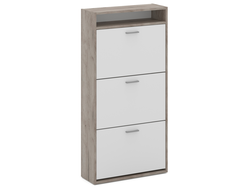 Тумба для обуви Толедо с нишей Дуб крафт серый, белый