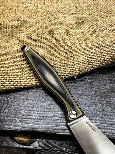 Фрикционный складной нож Канадец Малый сталь AUS10Со, рукоять G10 тайга