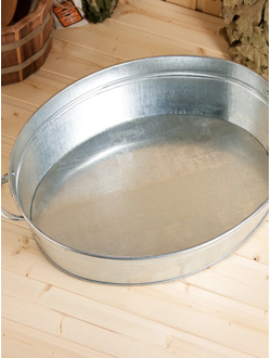 Таз овальный оцинкованный 17 литров