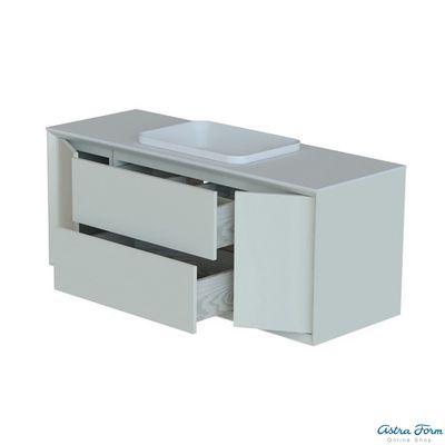 ШКАФ НИЖНИЙ ФРЕЙМ 1400-570-3 СТОЛЕШНИЦА НАТУРАЛЬНЫЙ МРАМОР EMPERADOR DARK