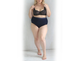 Кружевные трусики PlusSize арт. 9308-7465 (цвет  темно-синий) размеры 54-76