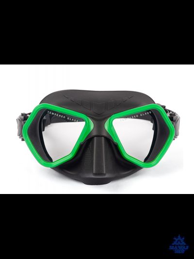 Маска для дайвинга Scuba Brothers TRITON BLACK/GREEN