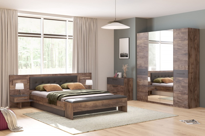 Глазго спальня Кровать 1400 с ортопедическим основанием (1440 ? 2150? 940 h мм) Металл Бруклин/Таксония