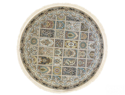 КОВЕР ИРАНСКИЙ Mashad 1500 G139 nescafee / 1.5*1,5 м круг