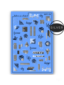 Слайдер-дизайн MilliArt Nails Металл MTL-124