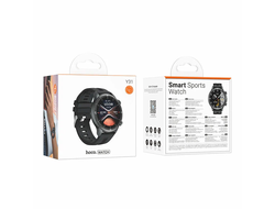 Смарт-часы Hoco Y31, Bluetooth 5.3, монитор сна и пульса, экран 1,46", черные