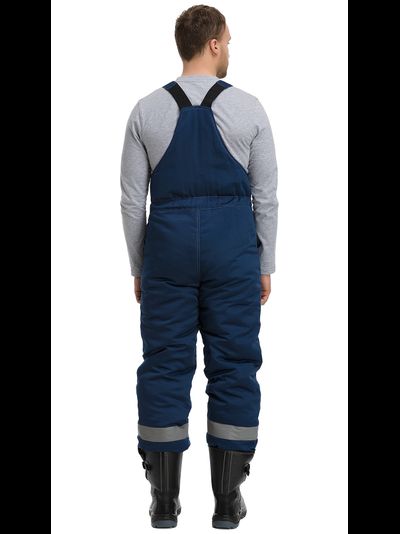 Костюм ЧИКАГО-ЗИМА с полукомбинезоном, синий/василёк, СОП