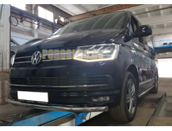 Защита переднего бампера d60 для Volkswagen T6 (2015-2020)